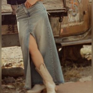 ZARA X BARBIE DENIM SKIRT.